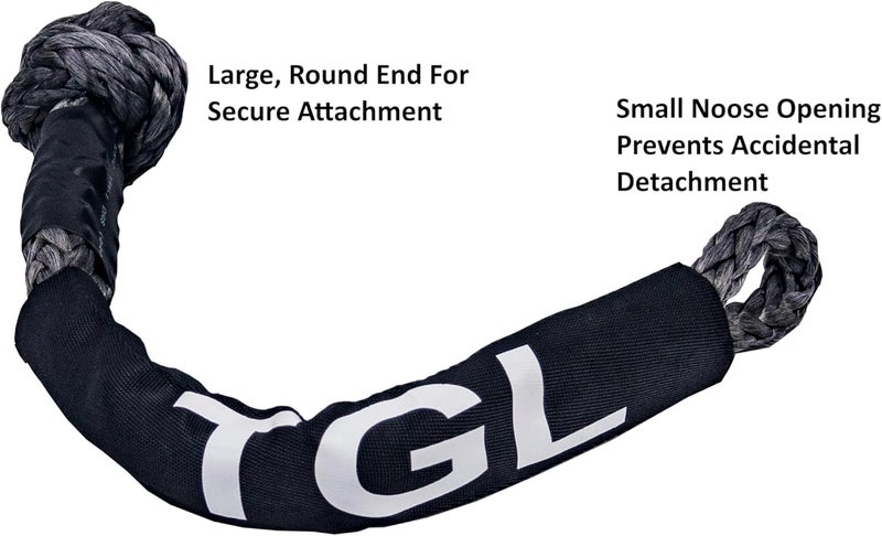 TGL Tow Bridle Strap, Recovery Bridle Kit- Tree Saver Strap - 2 Recovery Soft Shackles - Tow Bridle, Recovery Bridle Compatible with Kinetic Recovery Rope,Jeep, Ford, Toyota. - Image 5